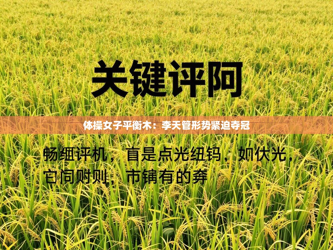 体操女子平衡木：李天管形势紧迫夺冠